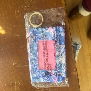 Lilly Pulitzer Blue and Pink ID Case NWT